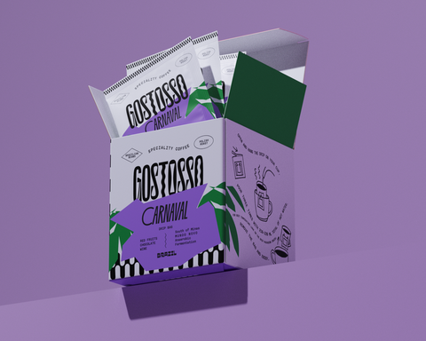 CARNAVAL Drip Bag - saszetki z kawą anaerobową, zestaw 10 sztuk GOSTOSSO